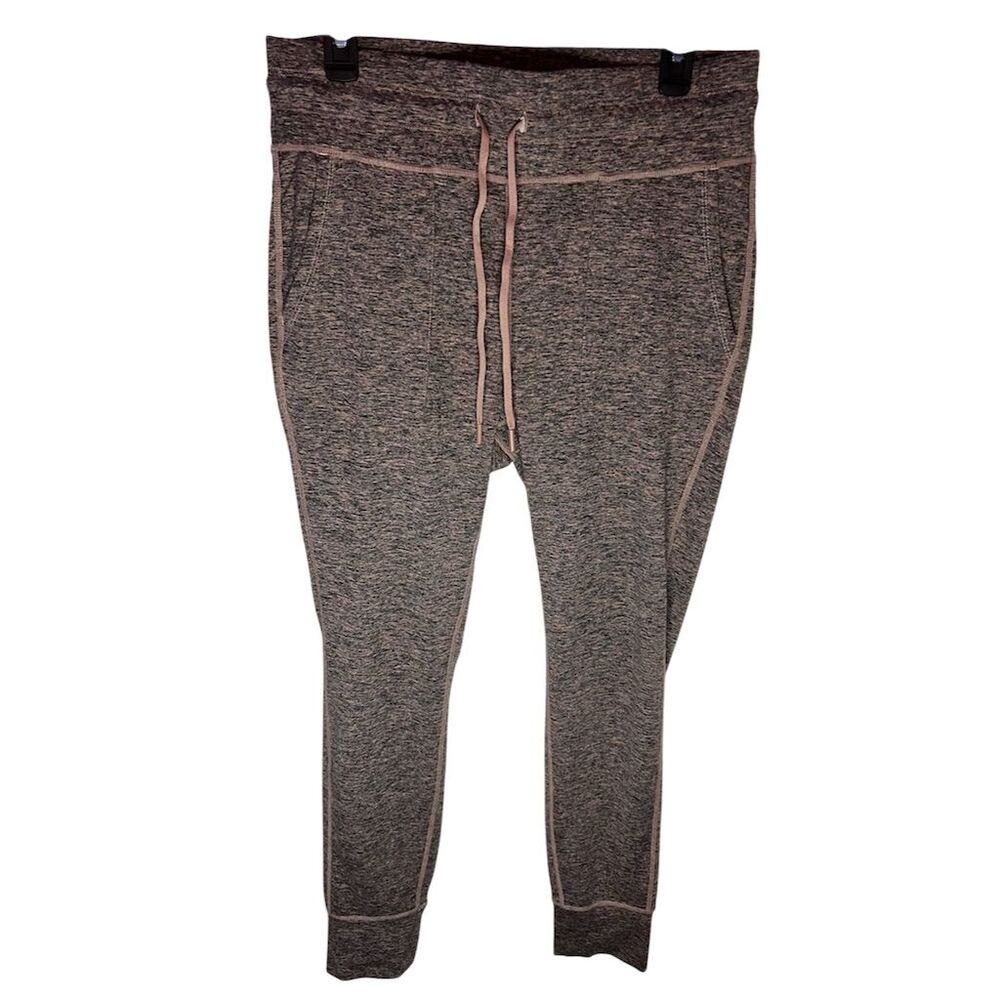 Yogalicious Women's XL Mauve and Gray Jogger Pants Elastic Waist Casual